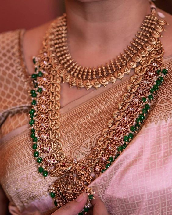 Gold Coins Wedding Bridal Necklace
