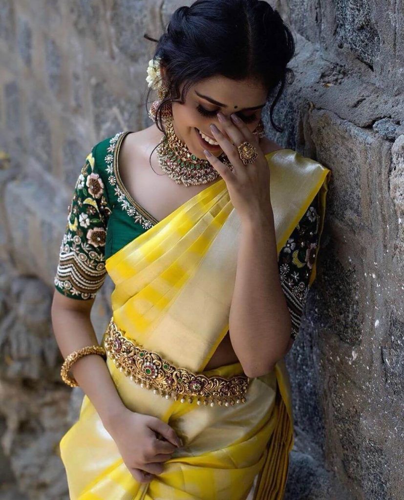 Minimal Yellow Silk Cotton Sarees