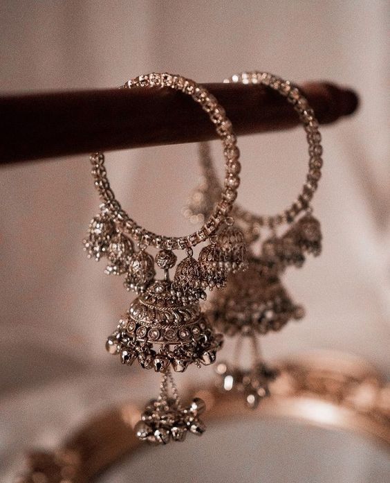 Bridal Jewelry in Crystal Earrings Hoops 