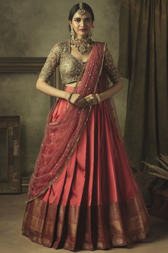 Half n Half Saree from South India 
