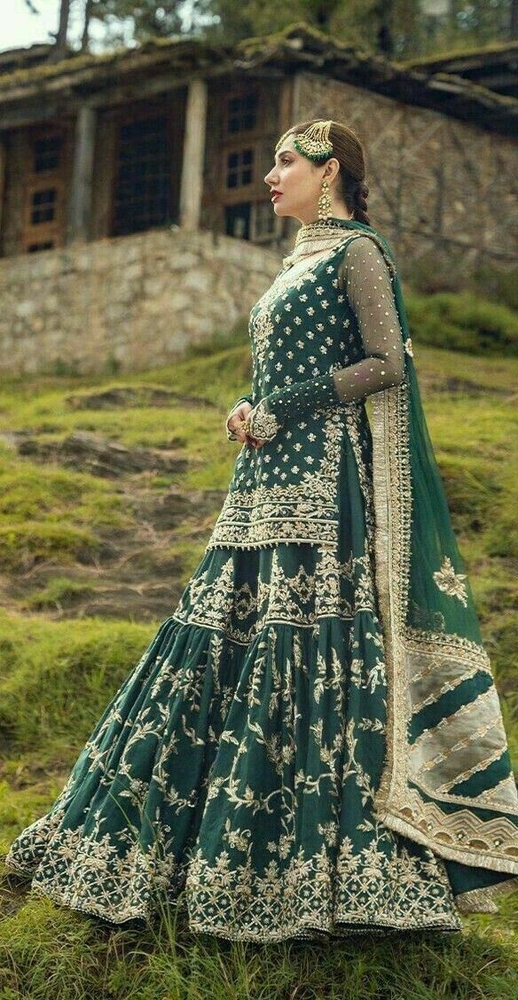 Lace Green Wedding Dress