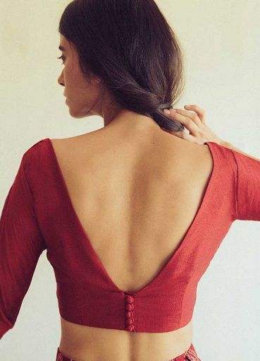 The Backless Modern Blouse Back Design Ideas