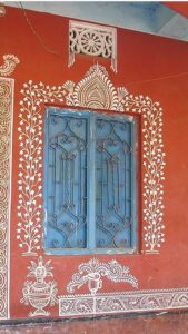 Alpana Design on the Walls