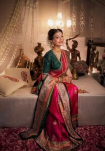 Reception Look Bengali Lehenga Saree