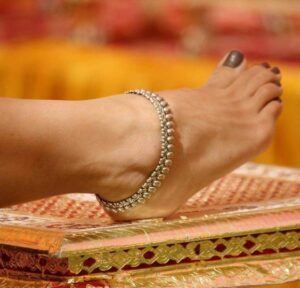 925 Silver Anklets for Brides 
