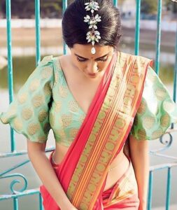 Bell Sleeve for Party Wear Sarees