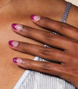 Fuchsia Pink Nail Pant for Dusky Skin Tone