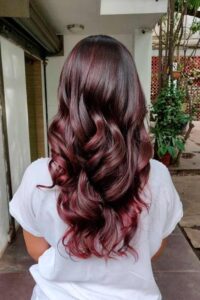 Red Hair Color for Dusky Skin