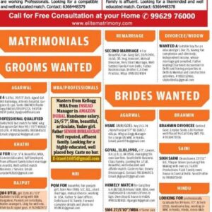 What to Publish in a Matrimony Ad