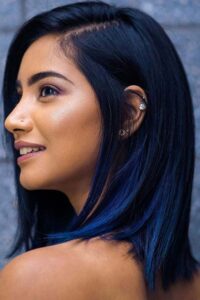 Blue Hair Streaks for Colour Ombre