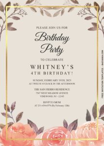 Classic Fancy Dress-Themed, Birthday Invitation Cards for Kids