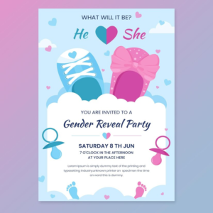 Baby Shower-Themed Invitation, kitty party invitation card
