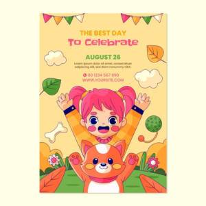 Cartoon-Themed Invitation, kitty party invitation card