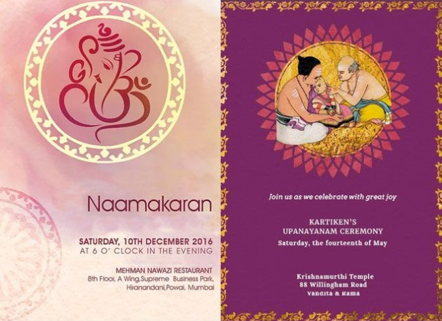 Top 10 Cutest Ideas For Naming Ceremony Invitation Cards