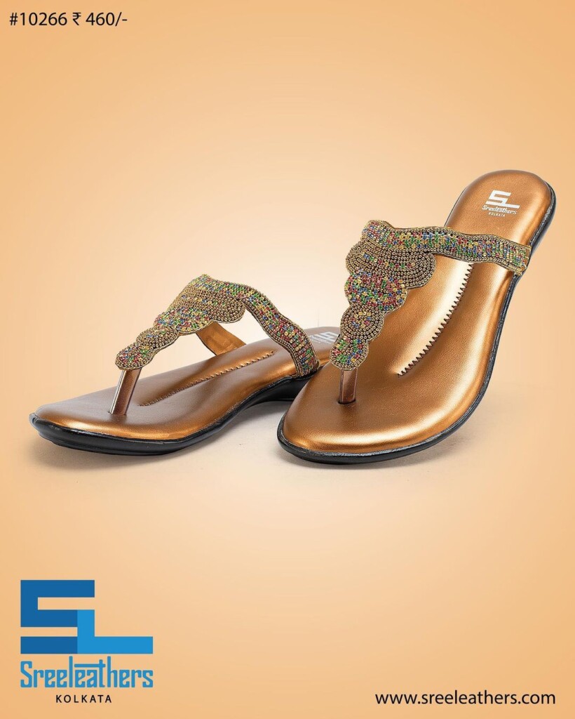 sreeleathers ladies heel chappal