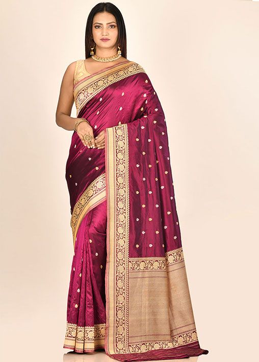 Indian Silk House Maroon 