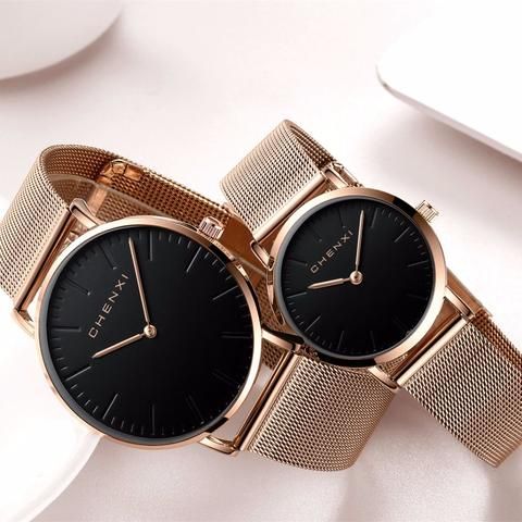 Buy Stylish Synthetic Leather Analog Couple Watches For Men and Women  Online In India At Discounted Prices