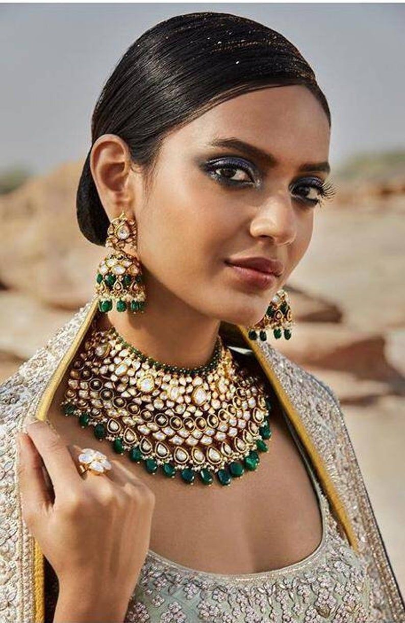 rajasthani kundan earrings