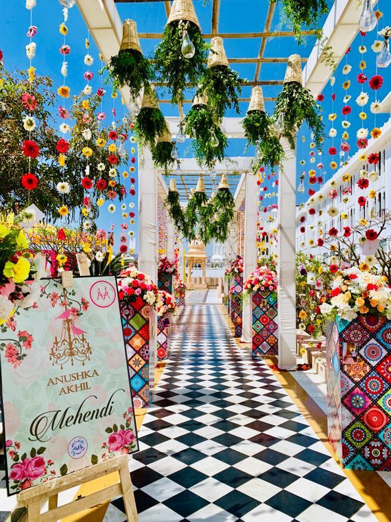 The Bohemian Mehendi Decoration