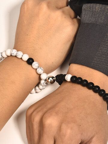 Mosaic Beads Couple Bracelet
