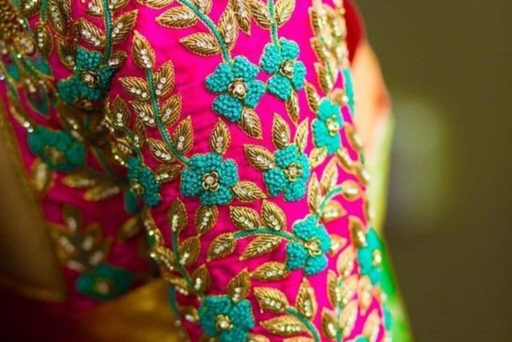 15 Beautiful Aari Work Blouse Designs which is a Bridal Must-Have