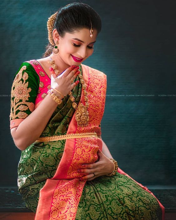 Diamond Motif Aari Work Blouse Designs