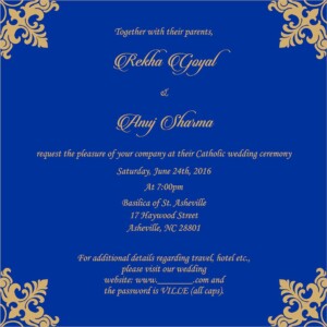 Bengali Wedding Card Design