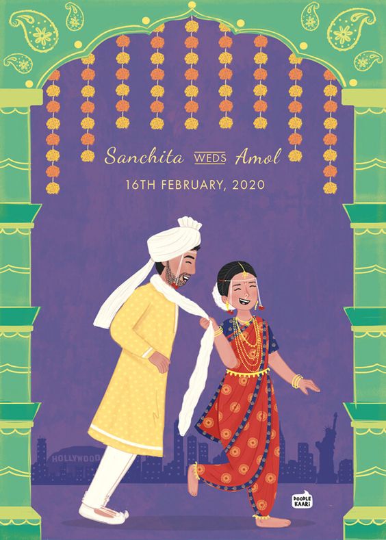 Top 10 Beautiful Marathi Wedding Card Designs for an Offbeat Invite -  myMandap
