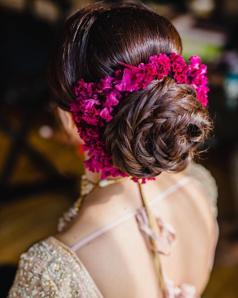 Bun Orchid Flower Hairstyle with Dragon