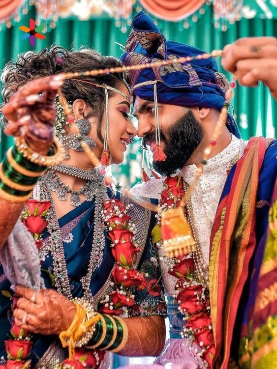 Premium Photo | A muslim couple in a wedding dress