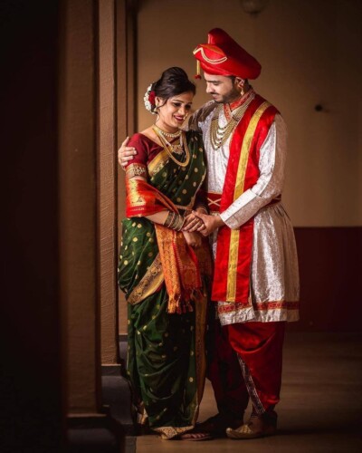 Top 10 Gorgeous Nauvari Marathi Wedding Dress for Couple