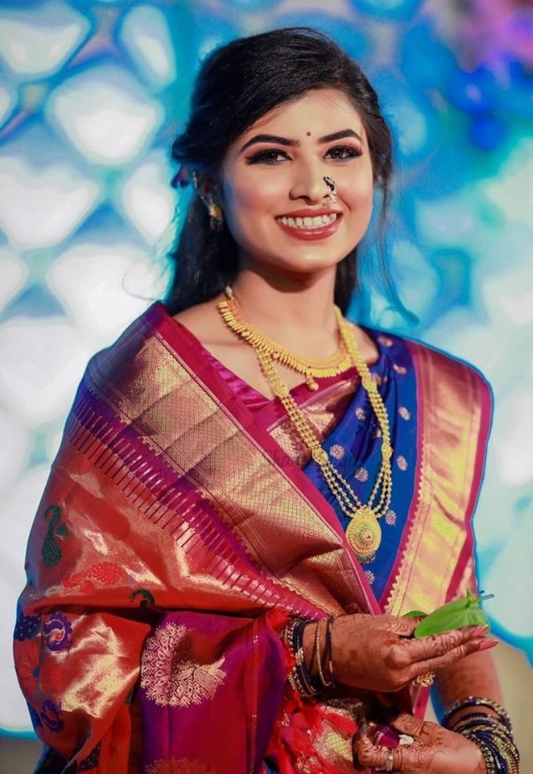 Open Hairstyle for Marathi Bride
