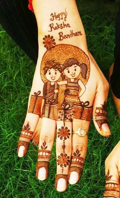 Super-Cute Mehendi Design for Raksha Bandhan