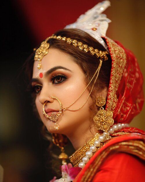 Bijou Kalka Design Bengali Wedding Makeup