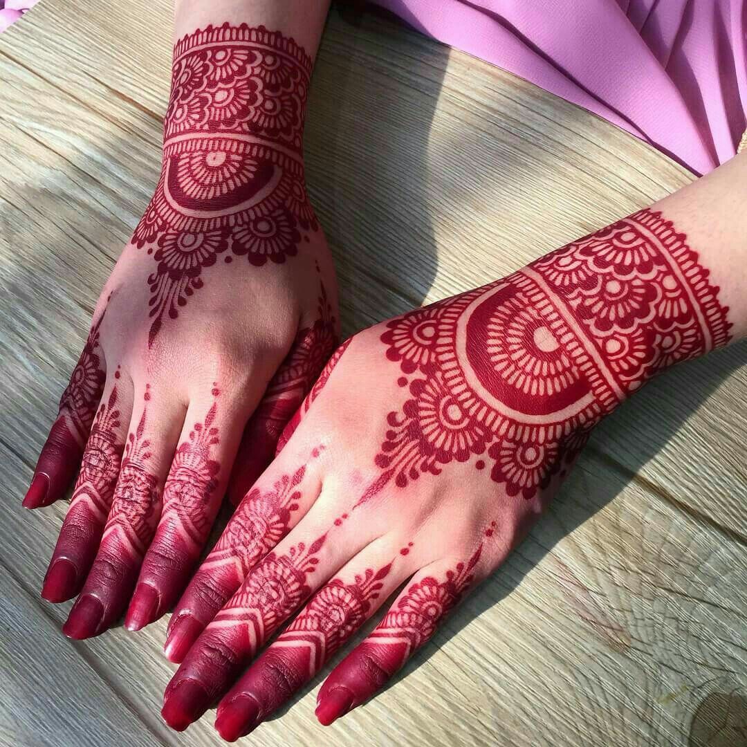 Top 10 Fabulous and Easy Black and Red Mehendi designs