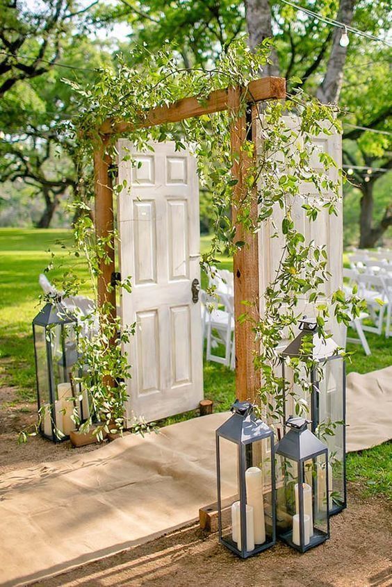 Open Doorway Wedding Entrance Decorations