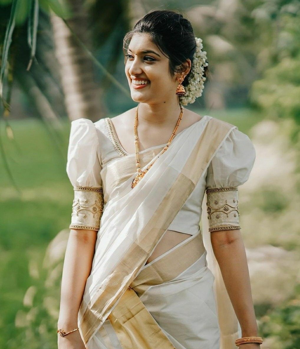 Rich Brocade Fabric Kerala Bridal Blouse Designs