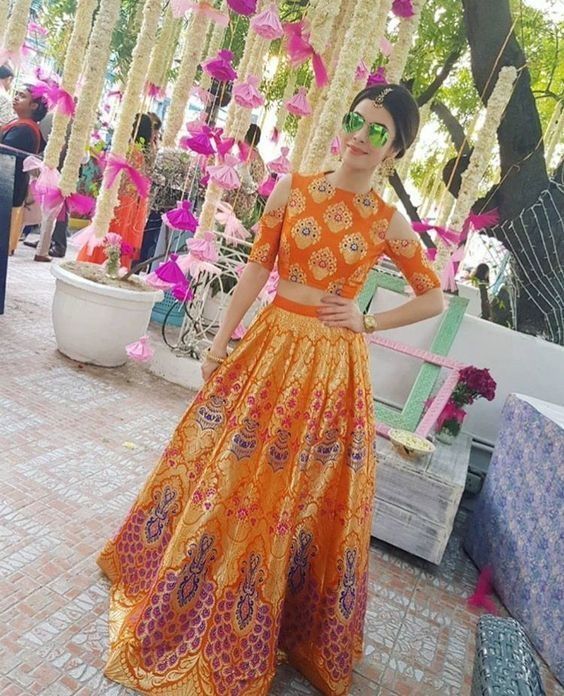 The Red Banarasi Lehenga Design