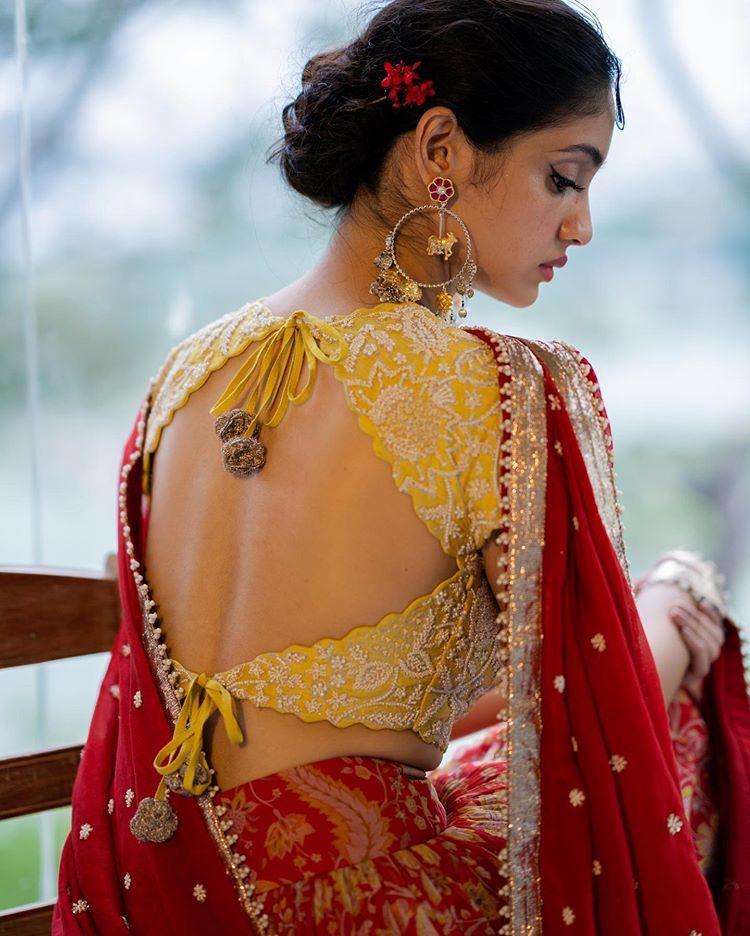 Latest Blouse Designs in Backless 