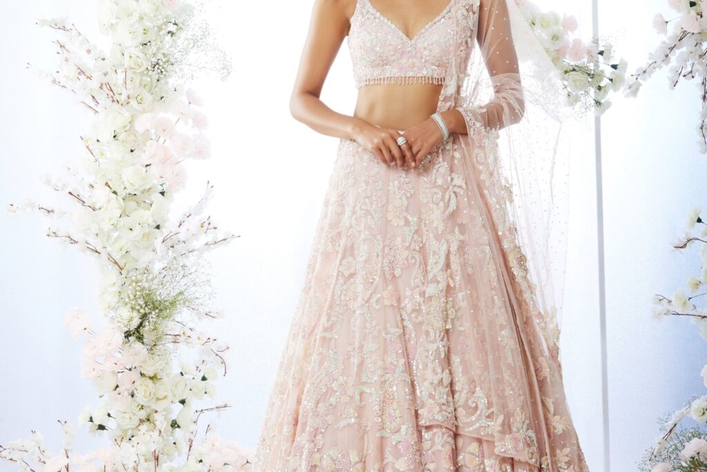 Top 12 Beautiful Crop Top Lehenga with Dupatta Designs