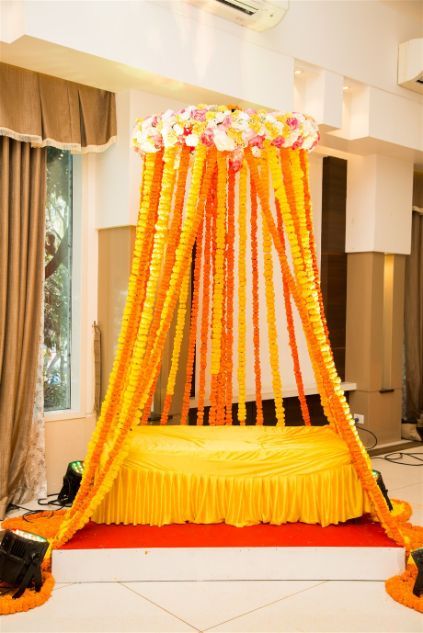 Top 10 Background Haldi Ceremony Decoration and Beautiful Ideas - myMandap