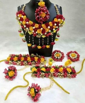 Bridal Haldi Flower Jewellery