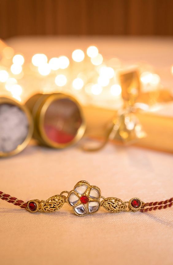 Kundan Stone Rakhi making
