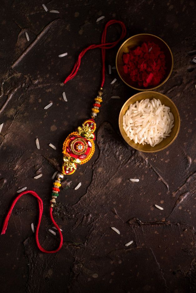 Traditional Red Beads Rakhi making