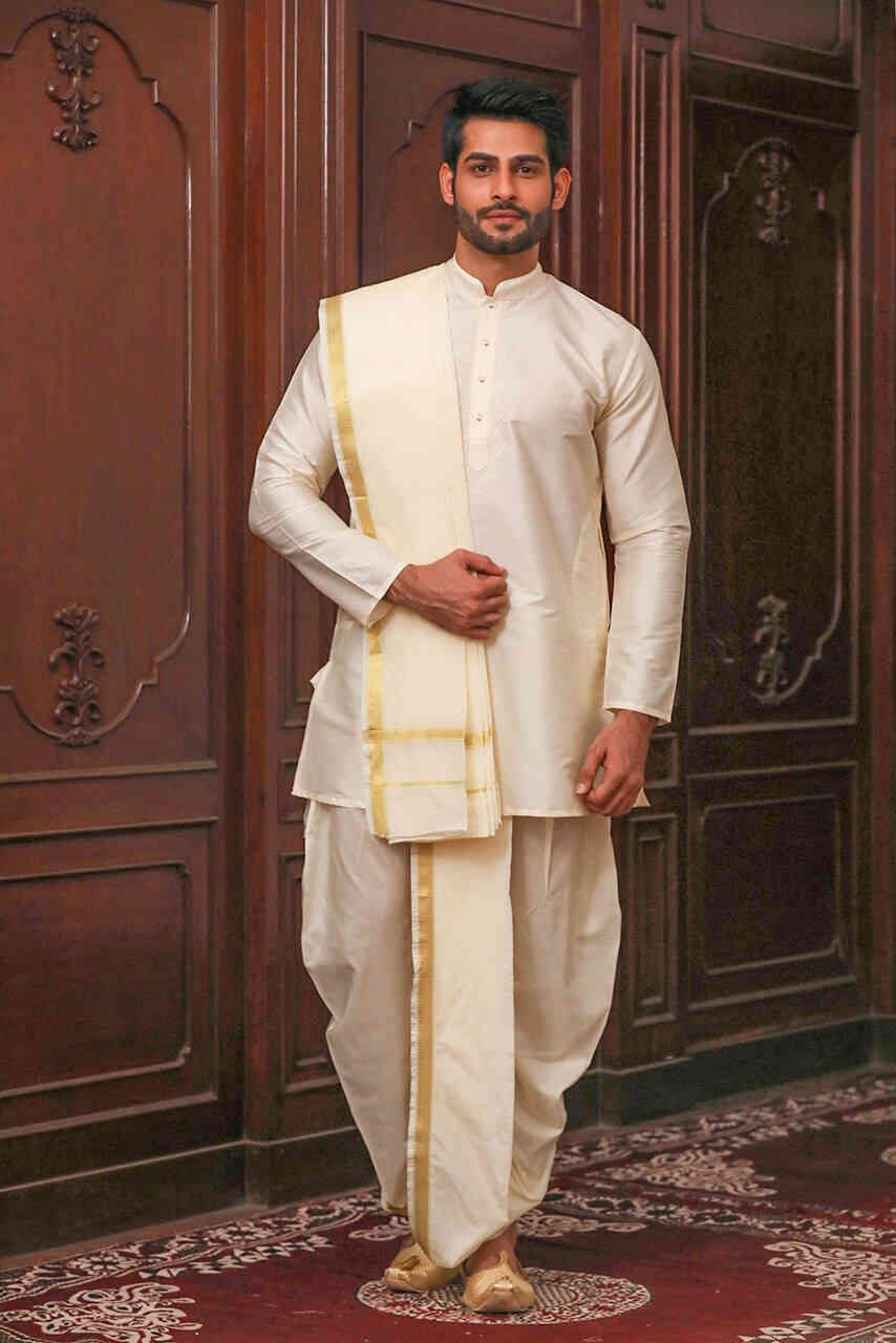 10 Latest Dhoti for Men for the Best Wedding Look