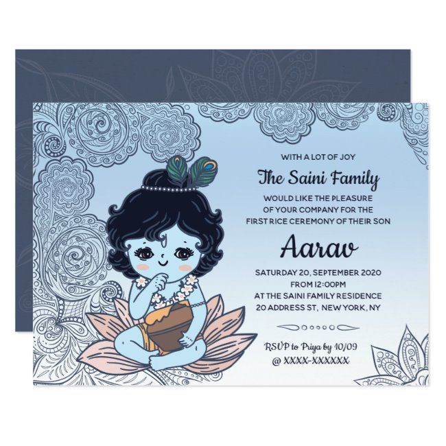 10 Super Cute Annaprasan Invitation Card Designs and Ideas - myMandap