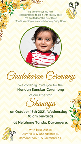 10 Super Cute Annaprasan Invitation Card Designs and Ideas - myMandap