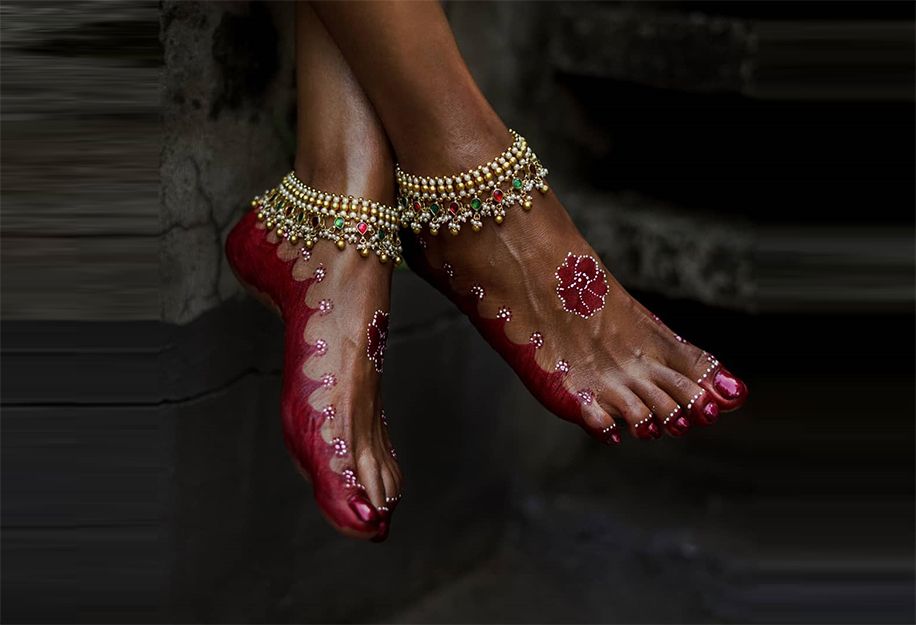 South Indian Bridal Anklets