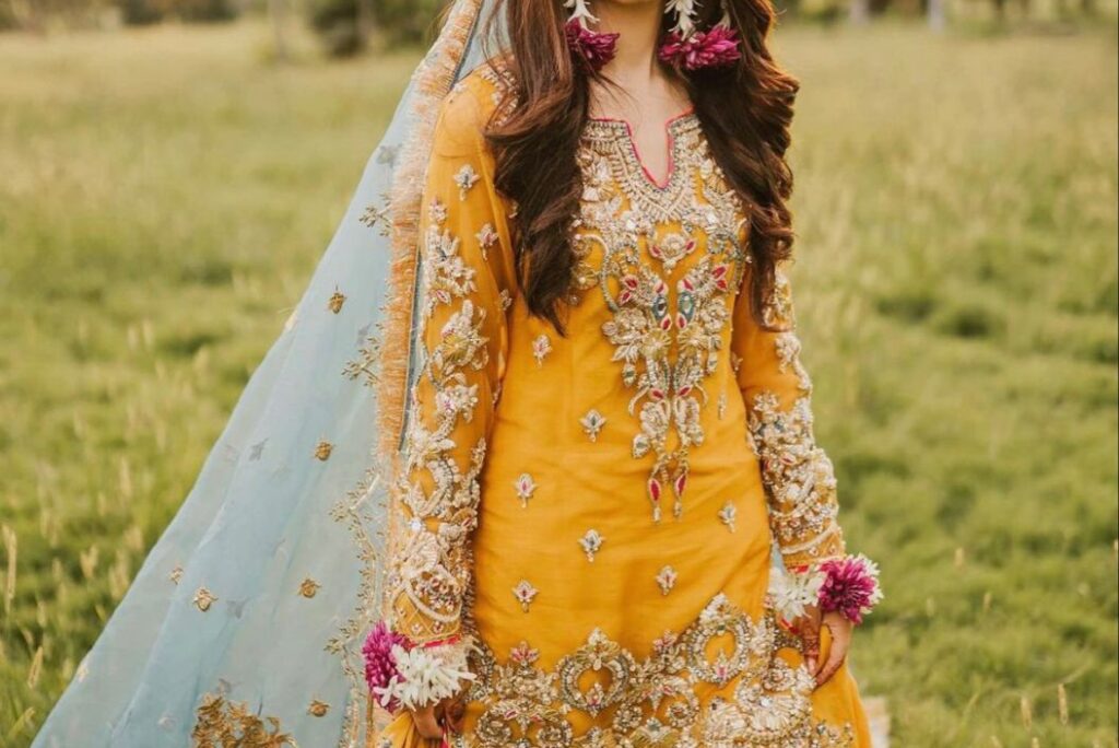 15 Beautiful Bridal Gharara Suits for your Haldi Attire