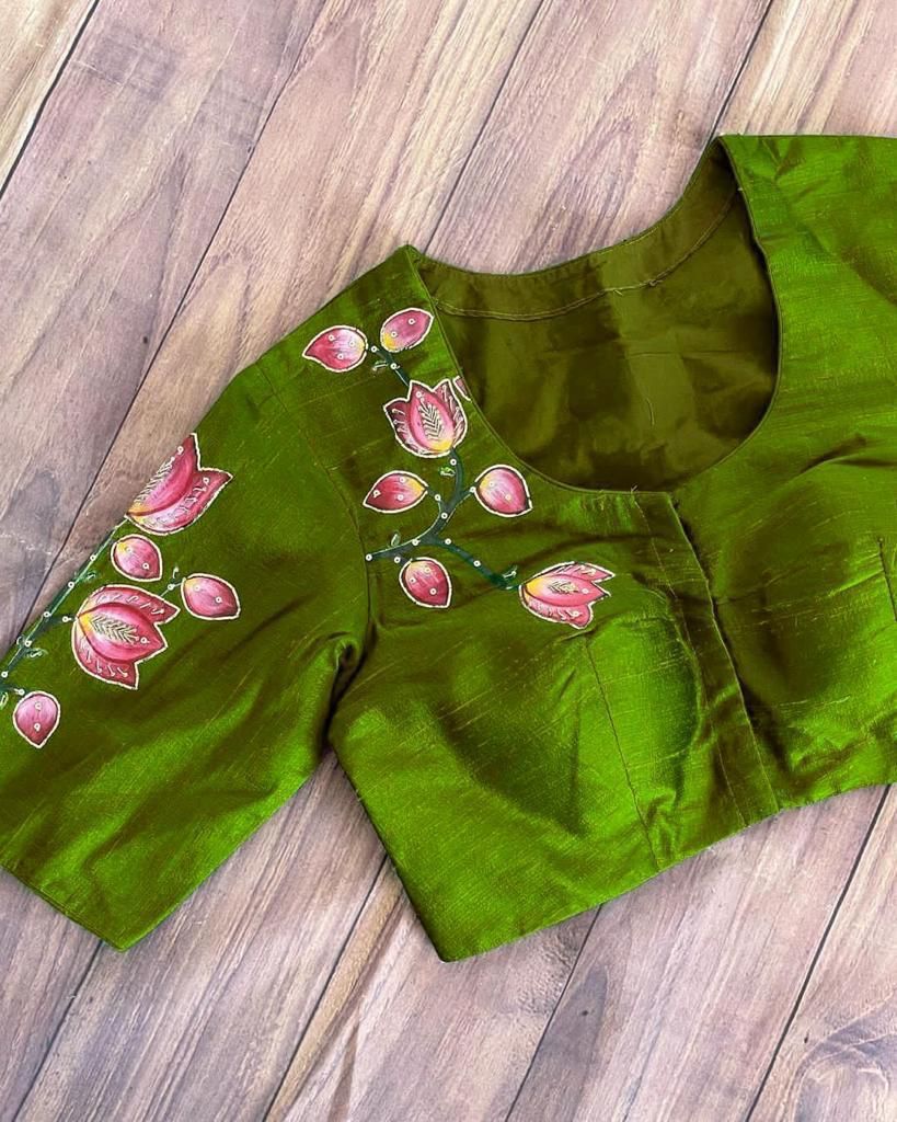 Block Patterns Readymade Bridal Blouses Online